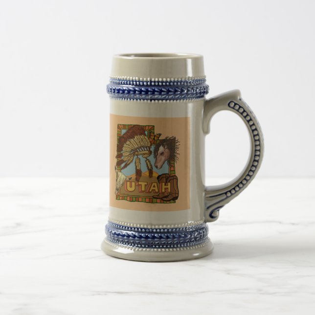 Utah Steinbecher Bierglas (Rechts)