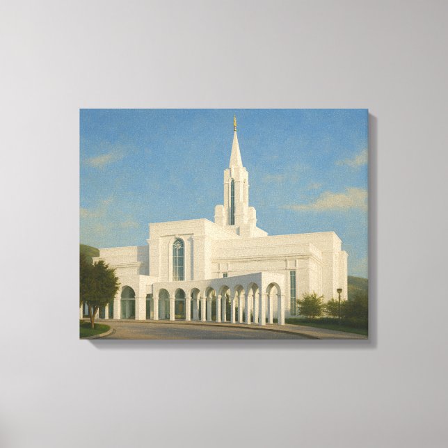 Utah Temple Painting™ LDS Art Leinwand (Vorderseite)