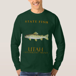 Utah-Territorium-Fisch Bonneville-Cutthroat-Forell T-Shirt
