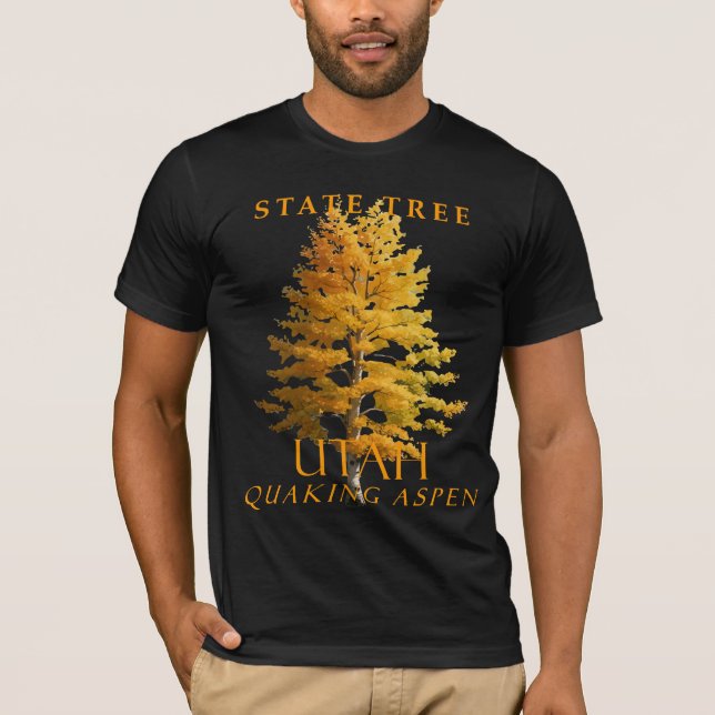 Utah Territory Tree The Quaking Aspen T-Shirt (Vorderseite)