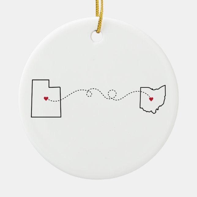 Utah to Ohio - Heart2Heart Ornament (Vorne)
