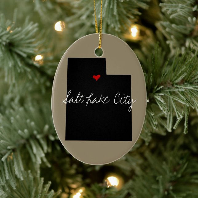 Utah Town Keramik Ornament (Baum)