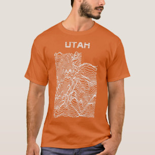 Utah Unbekannte Erhöhungen Topografische Karte T-Shirt