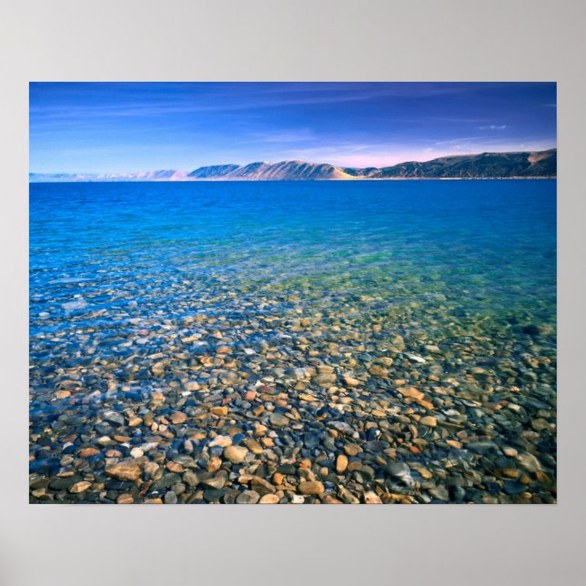 UTAH. USA. Das klare Wasser des Bärensees zeigt Poster (Vorne)