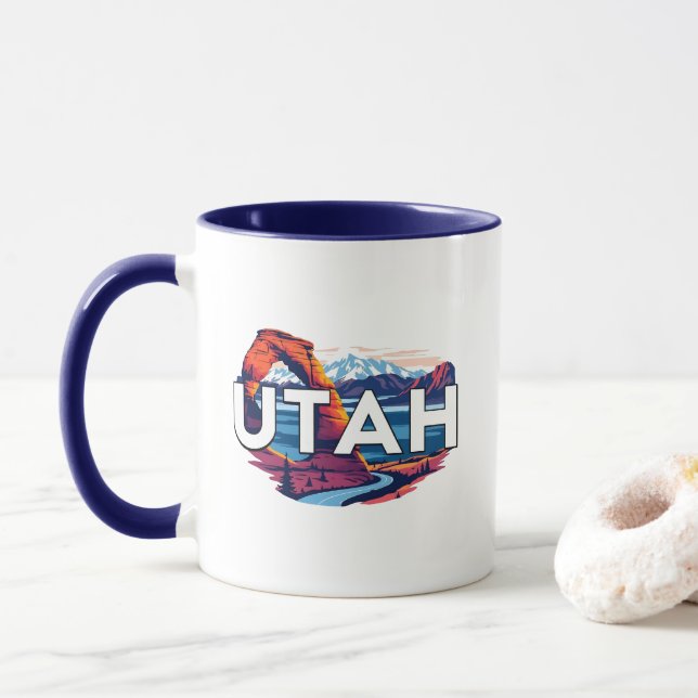 Utah USA Tasse (Mit Donut)