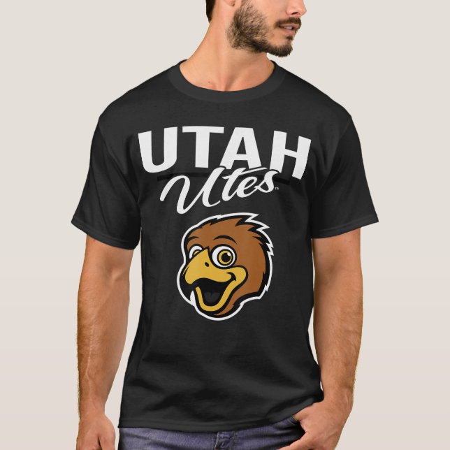Utah Utes Swoop Mascot Red Officially Licensed vin T-Shirt (Vorderseite)