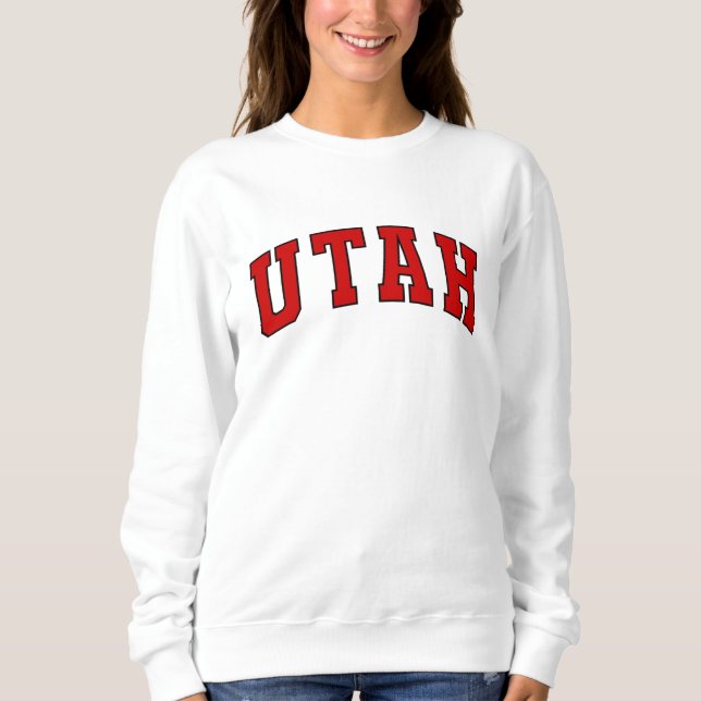 Utah Vintag Varsity Uni Style Sweatshirt (Vorderseite)