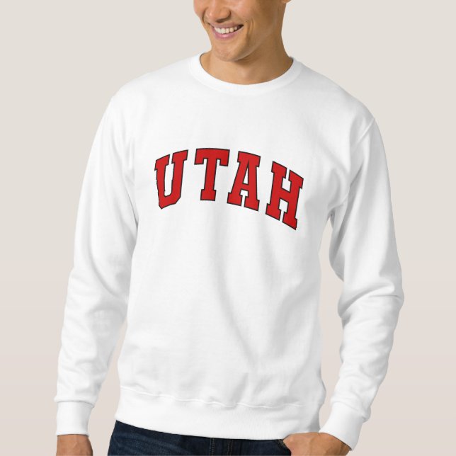 Utah Vintag Varsity Uni Style Sweatshirt (Vorderseite)