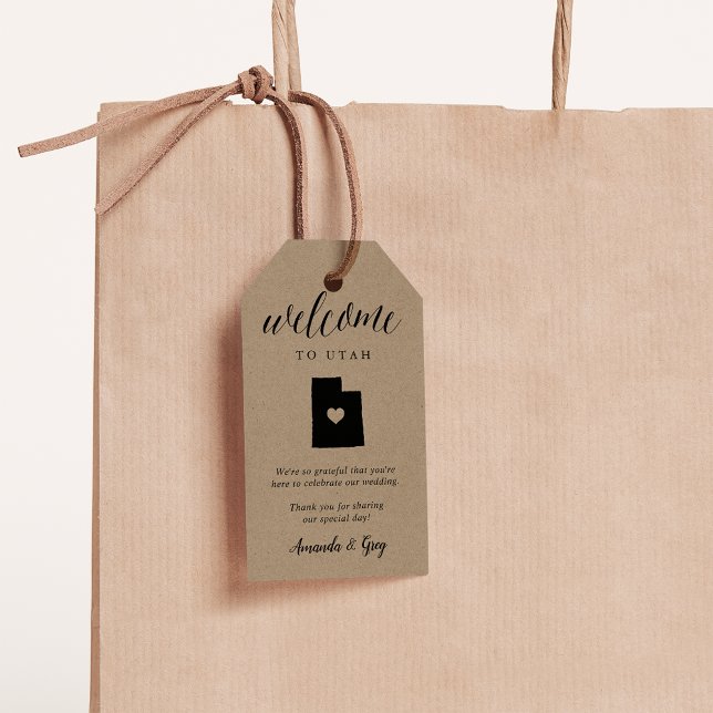 Utah Wedding Welcome Geschenkanhänger (Von Creator hochgeladen)