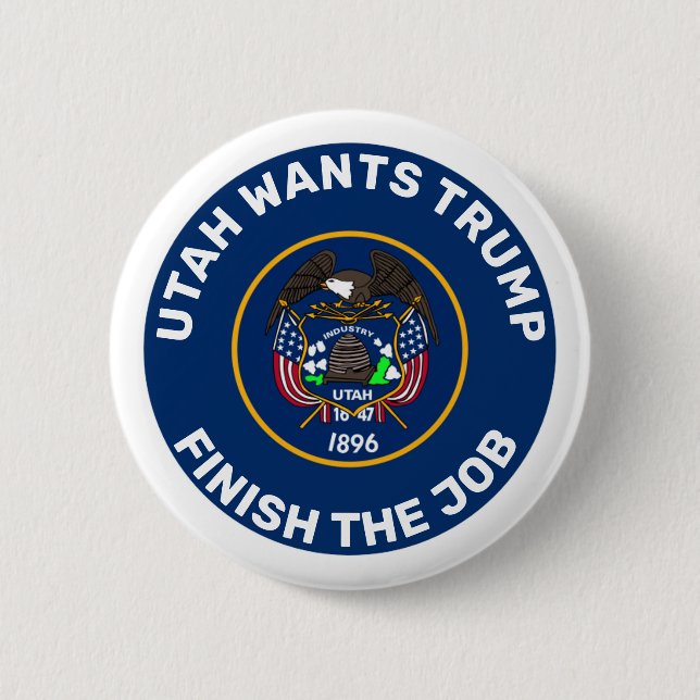 Utah Will Trump Button (Vorderseite)