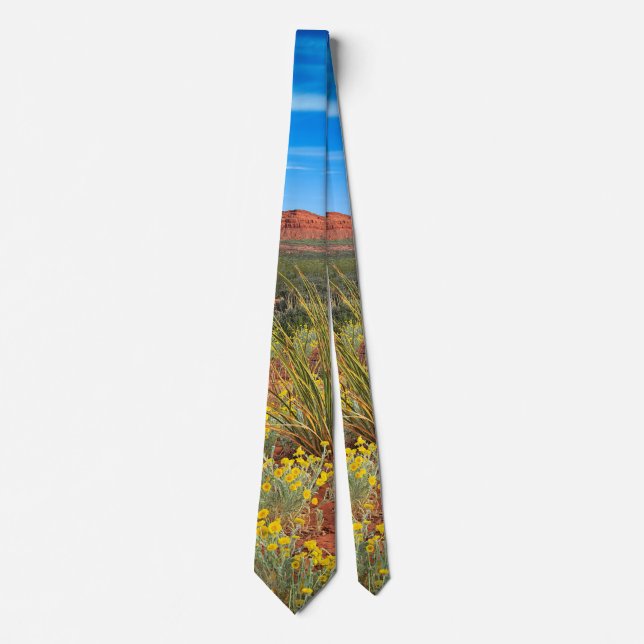 Utah Wüste Wildblumen Krawatte (Vorderseite)