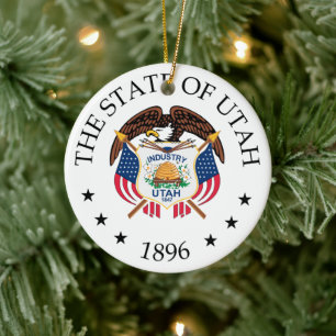 Utah-Zeichen Keramik Ornament