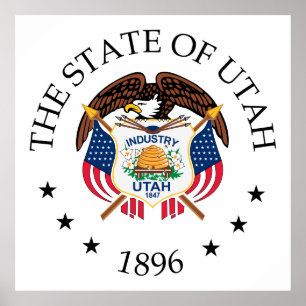 Utah-Zeichen Poster
