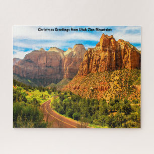 Utah Zion Mountains. Jigsaw Puzzle