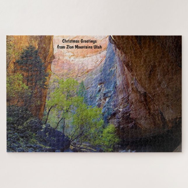 Utah Zion Mountains. Jigsaw Puzzle (Horizontal)