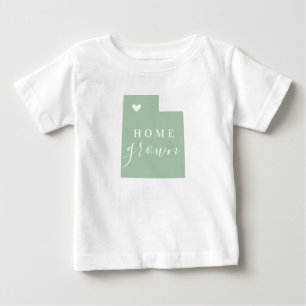 Utah Zuhause Grown   Editor Colors Staat Map Baby T-shirt