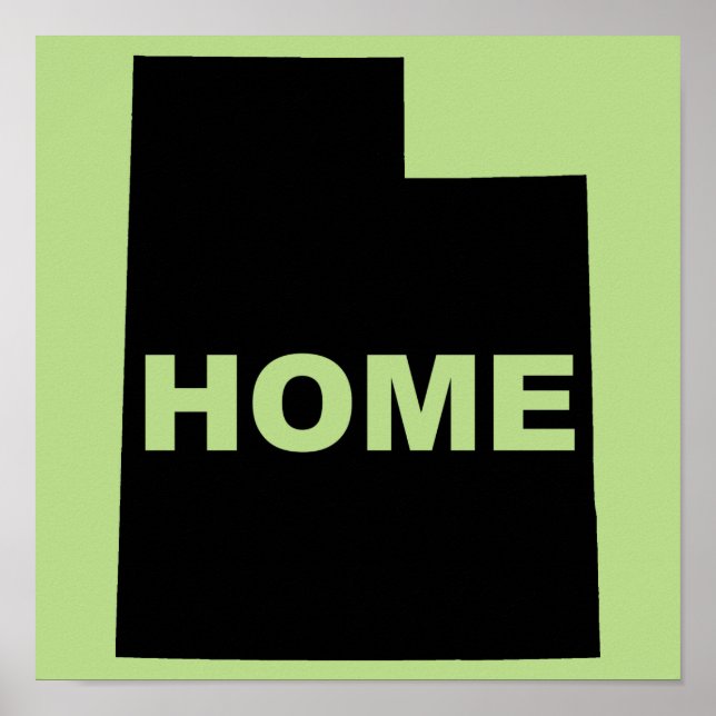 Utah Zuhause weg vom Plakatzeichen Poster (Vorne)