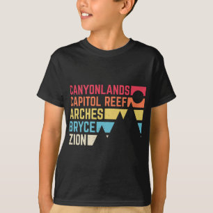 Utahs Five National Parks Souvenir - NPS Moab Utah T-Shirt