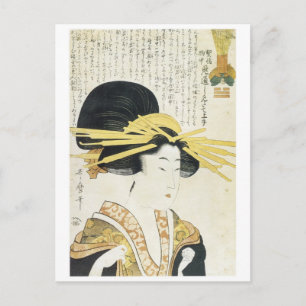 Utamaro Prim Type Japanische Kunst Drucke 1800 Postkarte