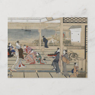 Utamaro’s Japanische Kunst Postkarte