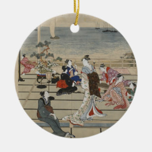 Utamaros japanisches Kunstornament Keramikornament
