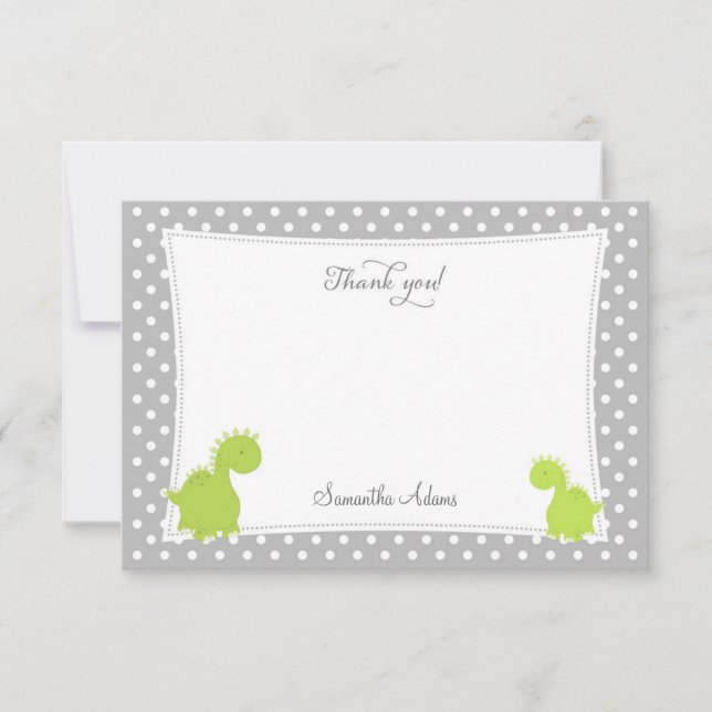 Ute Dinosaur Danke, Karte (Vorderseite)