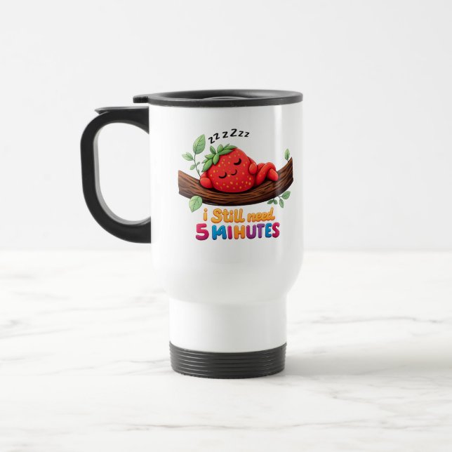 ute Sleeping Strawberry – Travel/Commuter Mug Reisebecher (Links)