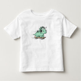 ute Triceratops Roller Skating for Kids Kleinkind T-shirt