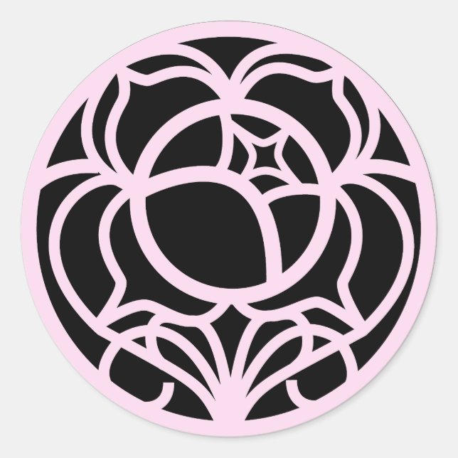 Utena Rose Wappen Duelist Ring Symbol Runder Aufkleber (Vorderseite)
