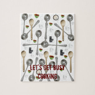 Utensid Holzlöffel Jigsaw Puzzle Daisy