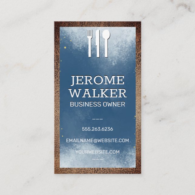 Utensil Logo | Kulinarisch Visitenkarte (Vorderseite)