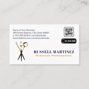 Utensils   QR Code Business Card Visitenkarte