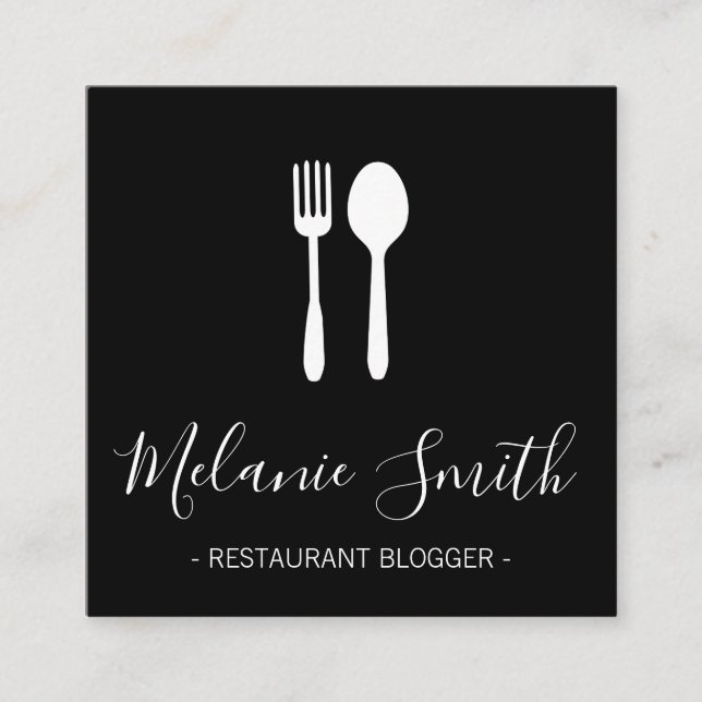 Utensils Quadratische Visitenkarte (Vorderseite)