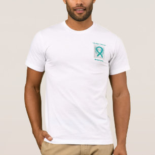 Uterus Cancer Awareness Ribbon Engel Custom T-Shir T-Shirt