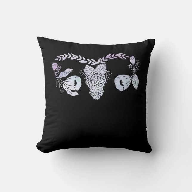 Uterus Operation Weibliche Flora Hysterektomie Woh Kissen (Vorderseite)