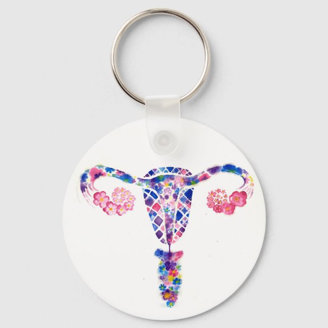 Uterus Schlüsselanhänger (Vorderseite)