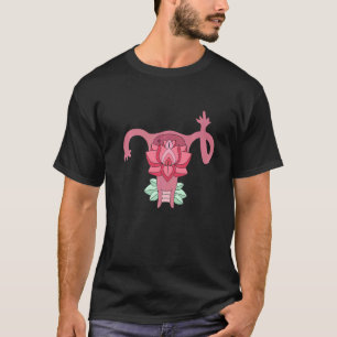 Uterus zeigt Mittelfinger Feminist Feminismus T-Shirt