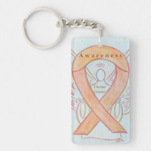 Uteruskrebs Engel Awareness Ribbon Schlüsselanhä Schlüsselanhänger