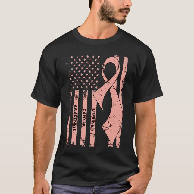 Uteruskrebsbewusstsein T-Shirt (Vorderseite)