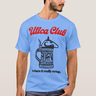 Utica Club Swings Beer Retro Defunktional Breweria T-Shirt