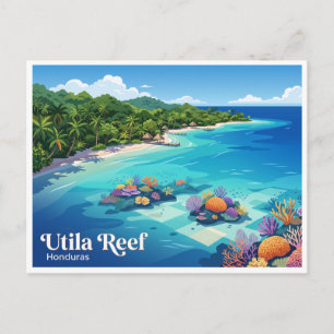 Utila-Riff Honduras Postkarte