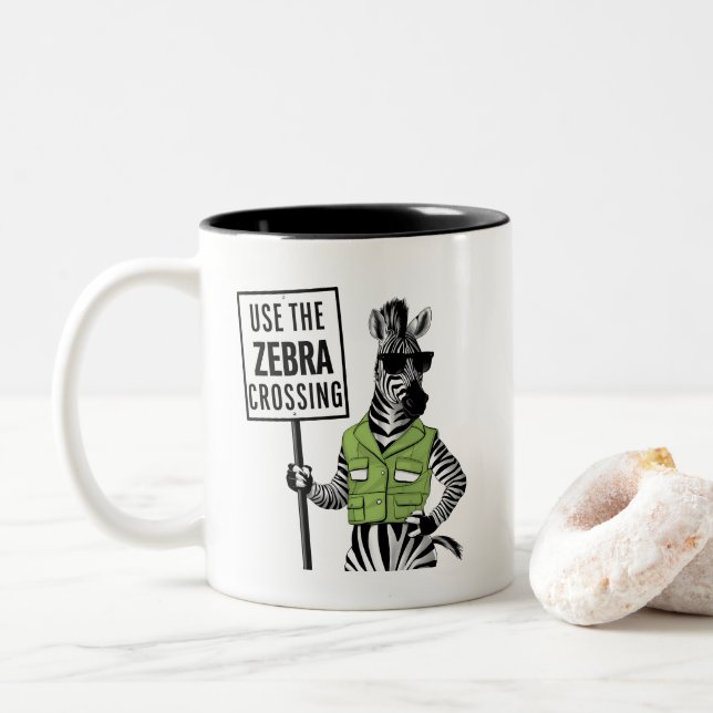 Utiliser La Mug Zebra Crossing (Avec donut)
