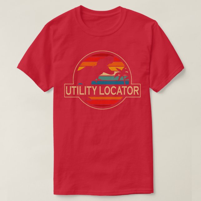 Utility Locator Dinosaur T-Shirt (Design vorne)