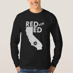 UTLA Red for Ed United Teacher Los Angeles Protest T-Shirt