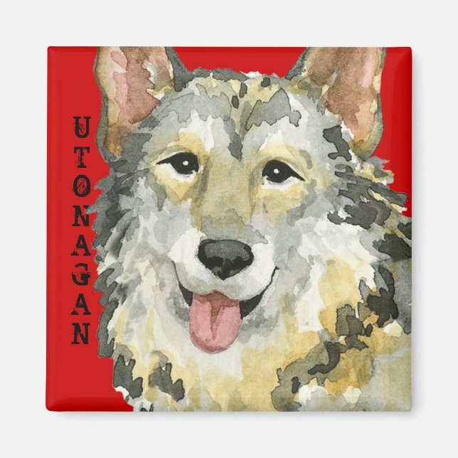 Utonagan-Farbblock Magnet (Vorne)