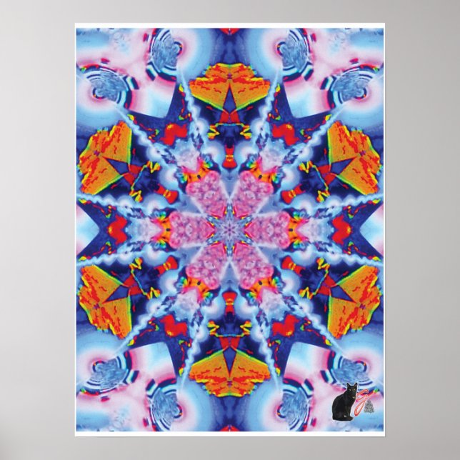 Utopia Kinetic Collage Kaleidoscope Poster (Vorne)