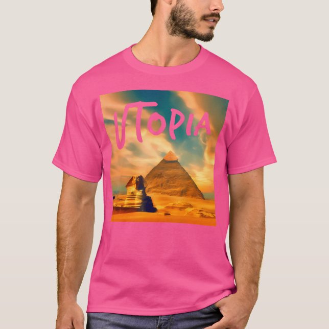 Utopia Rap Trap Hip Hop Music T-Shirt (Vorderseite)
