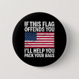 Utopia Sport Usa Shop Wenn dich diese Flagge belei Button