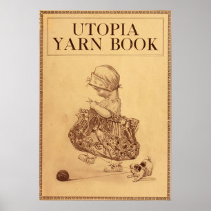 Utopie-Garn-Buch Poster