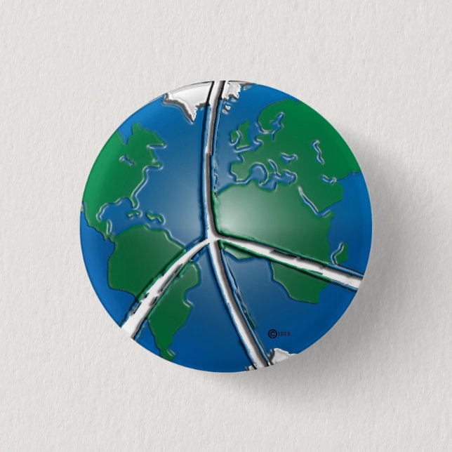 Utopie-Knopf Button (Vorderseite)